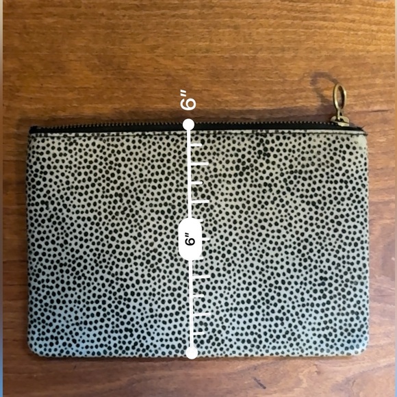 Madewell Leather and Calf Hair Animal Print Clutch - Picture 3 of 10
